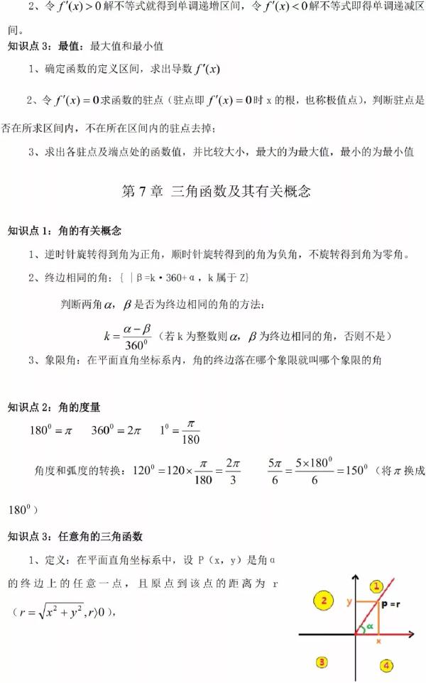 成人高考數(shù)學知識點有哪些？知識點歸納匯總！-8