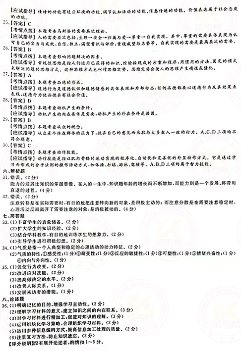 2021年成人高考專升本教育理論真題及答案！-8