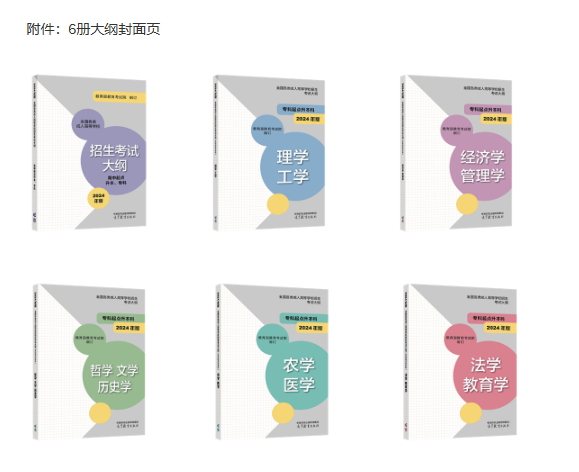 青海《全國(guó)各類成人高等學(xué)校招生考試大綱（2024年版）》 正式啟用