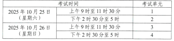 關(guān)于印發(fā)2025年10月湖南省高等教育自學(xué)考試課程考試安排及教材目錄的通知