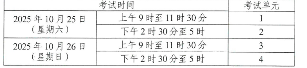 2025年10月湖南省岳陽市自考考試安排